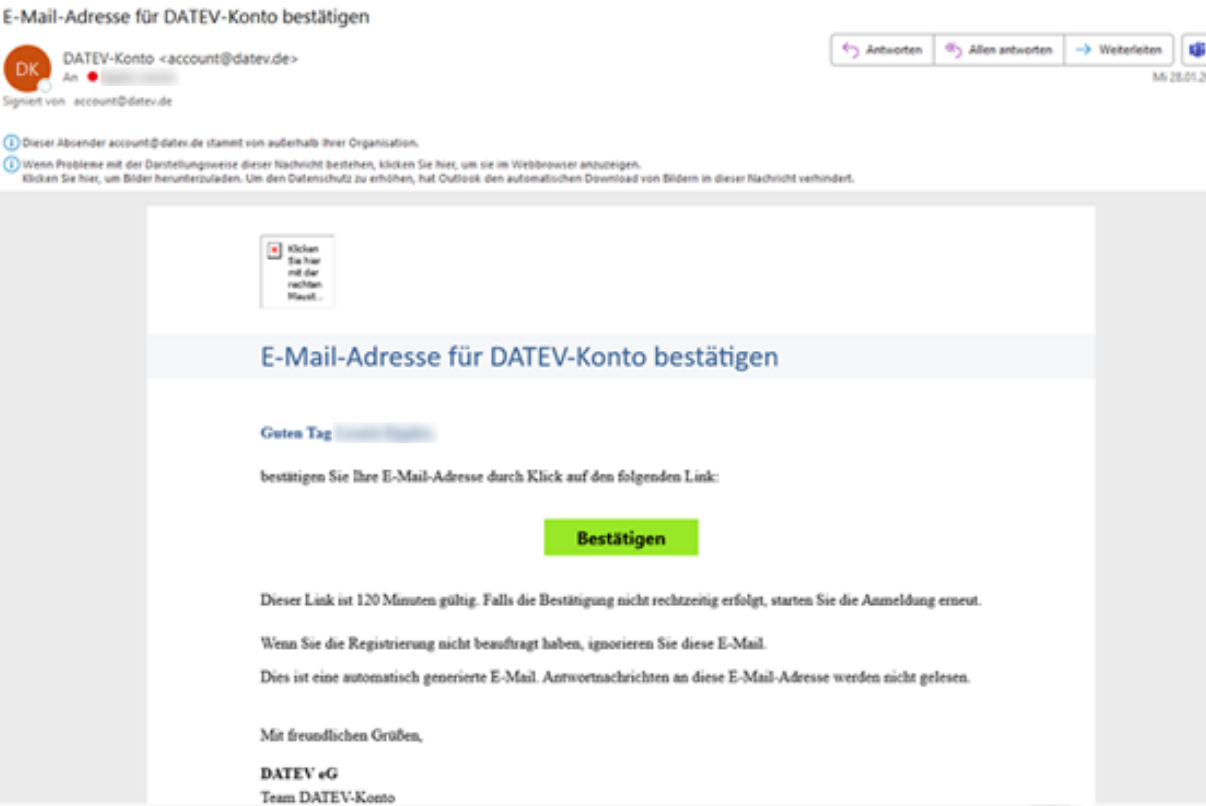 E-Mail bestätigen